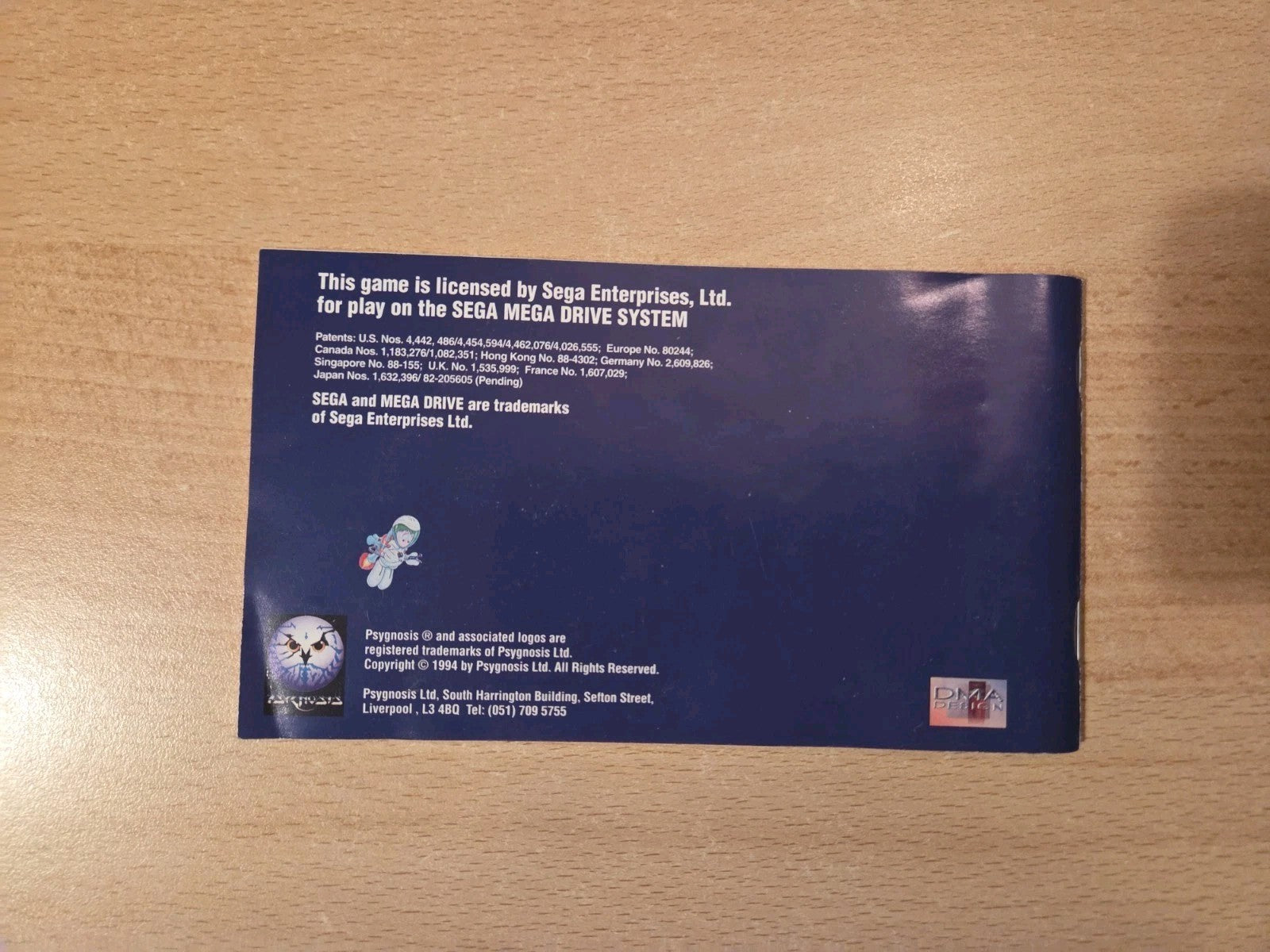 Sega Mega Drive Lemmings 2 Tribes Instruction Booklet Spielanleitung