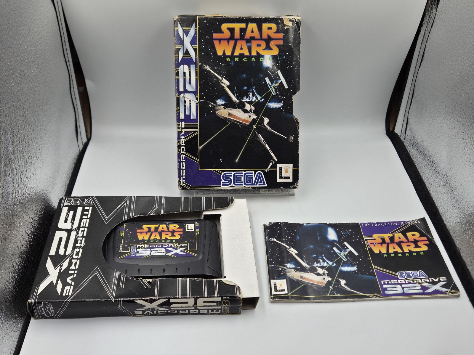 Sega Mega Drive 32x Spiel Star Wars Arcade mit OVP und Anleitung Multilingual 