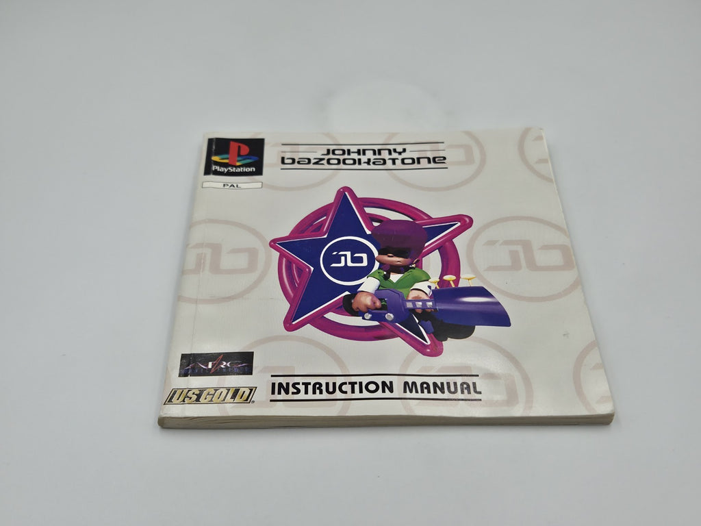 PS1 Playstation 1 Spiel Johnny Bazookatone mit OVP und Anleitung Multilingual