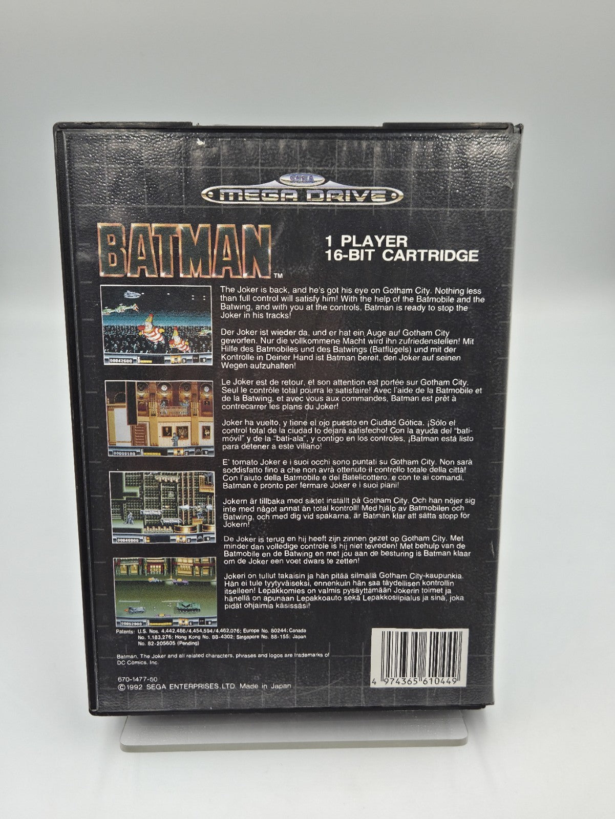 Sega Mega Drive Spiel Batman mit OVP und Anleitung Multilingual 