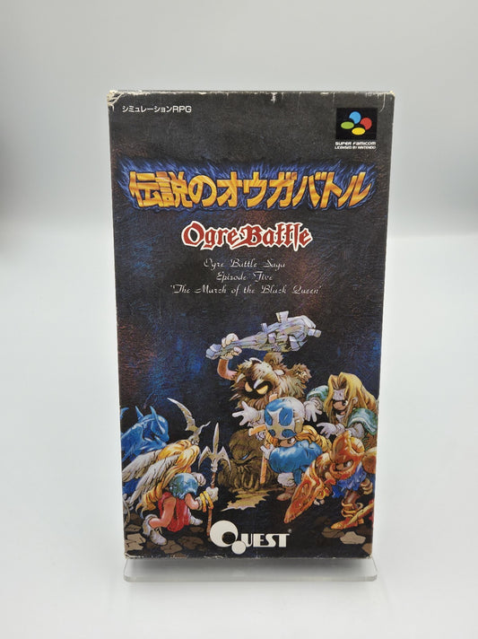 SFC Super Famicom Ogre Battle mit OVP und Anleitung Japan