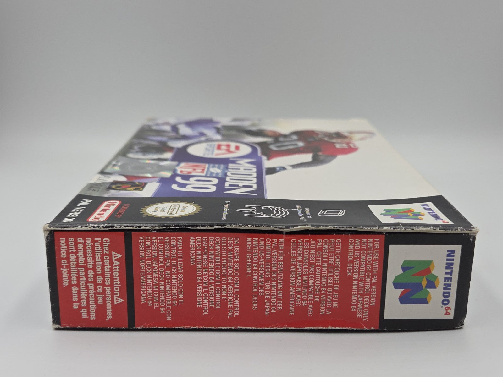 N64 Nintendo 64 Spiel Madden NFL 99 mit OVP und Anleitung EUR