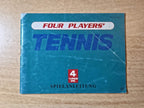 NES Four Players Tennis Spielanleitung Instruction Booklet FRG