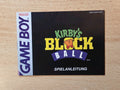 Nintendo Game Boy Classic Kirby's Block Ball Spielanleitung NOE