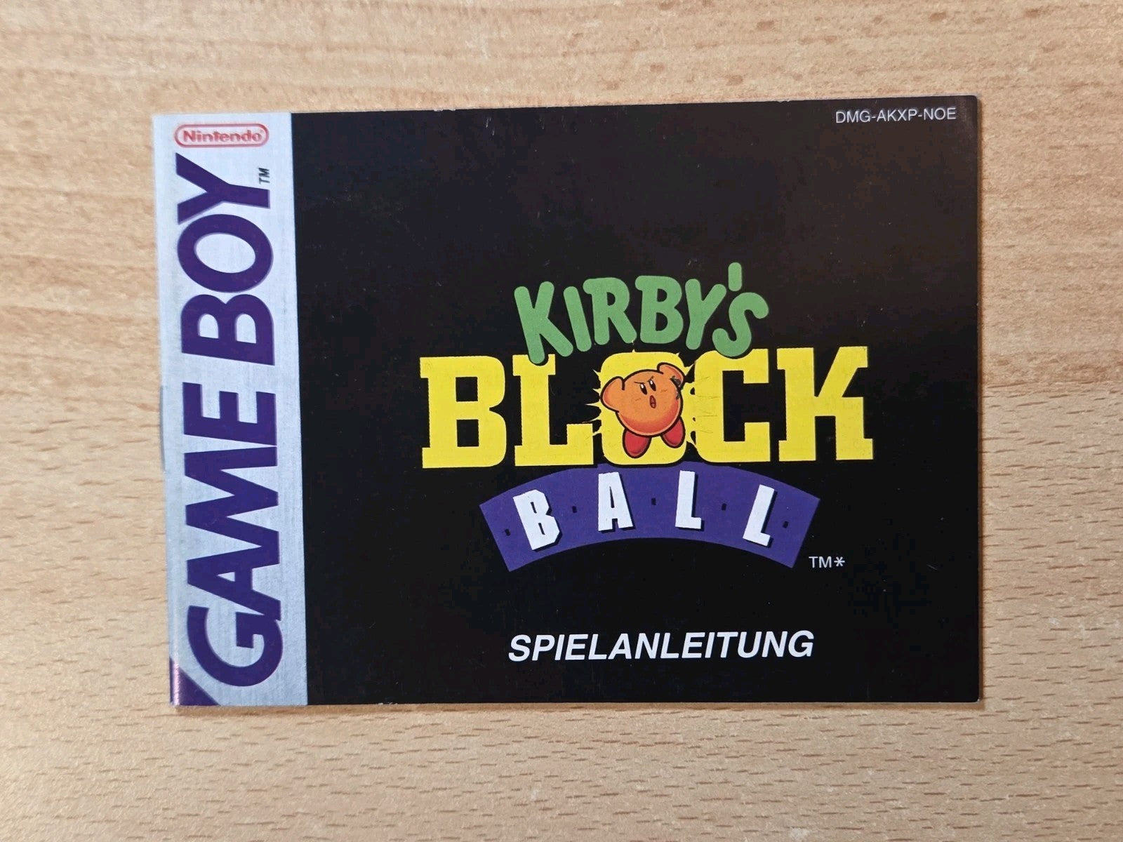 Nintendo Game Boy Classic Kirby's Block Ball Spielanleitung NOE