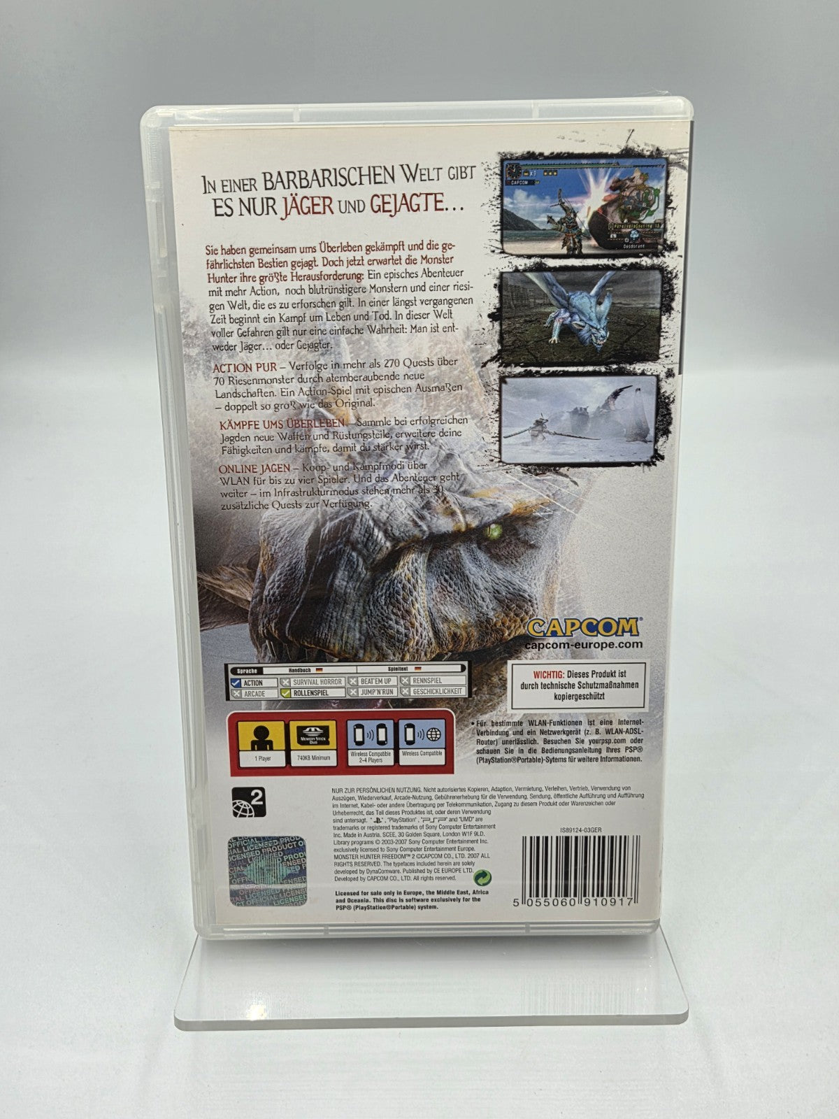 Sony PSP Spiel Monster Hunter Freedom 2 mit OVP und Anleitung Deutsch