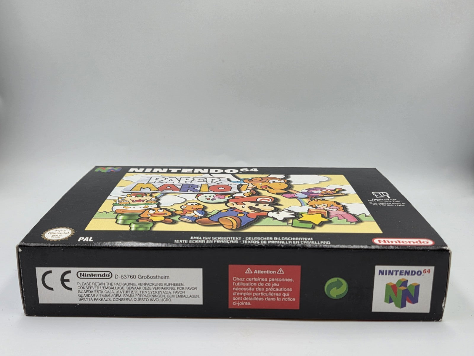 N64 Nintendo 64 Paper Mario mit OVP und Anleitung EUR