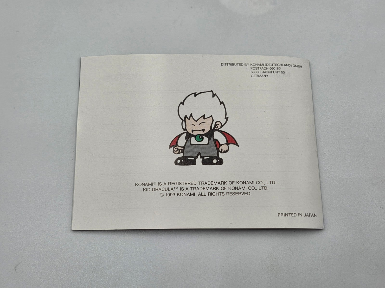 Nintendo Game Boy Classic Spiel Kid Dracula mit OVP und Anleitung NOE