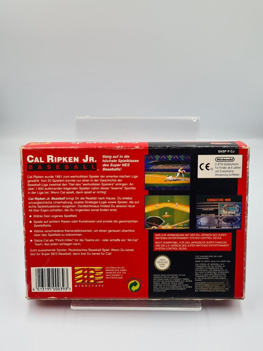 SNES Super Nintendo Cal Ripken JR. Baseball mit OVP und Anleitung NOE - T-Retro-Games 