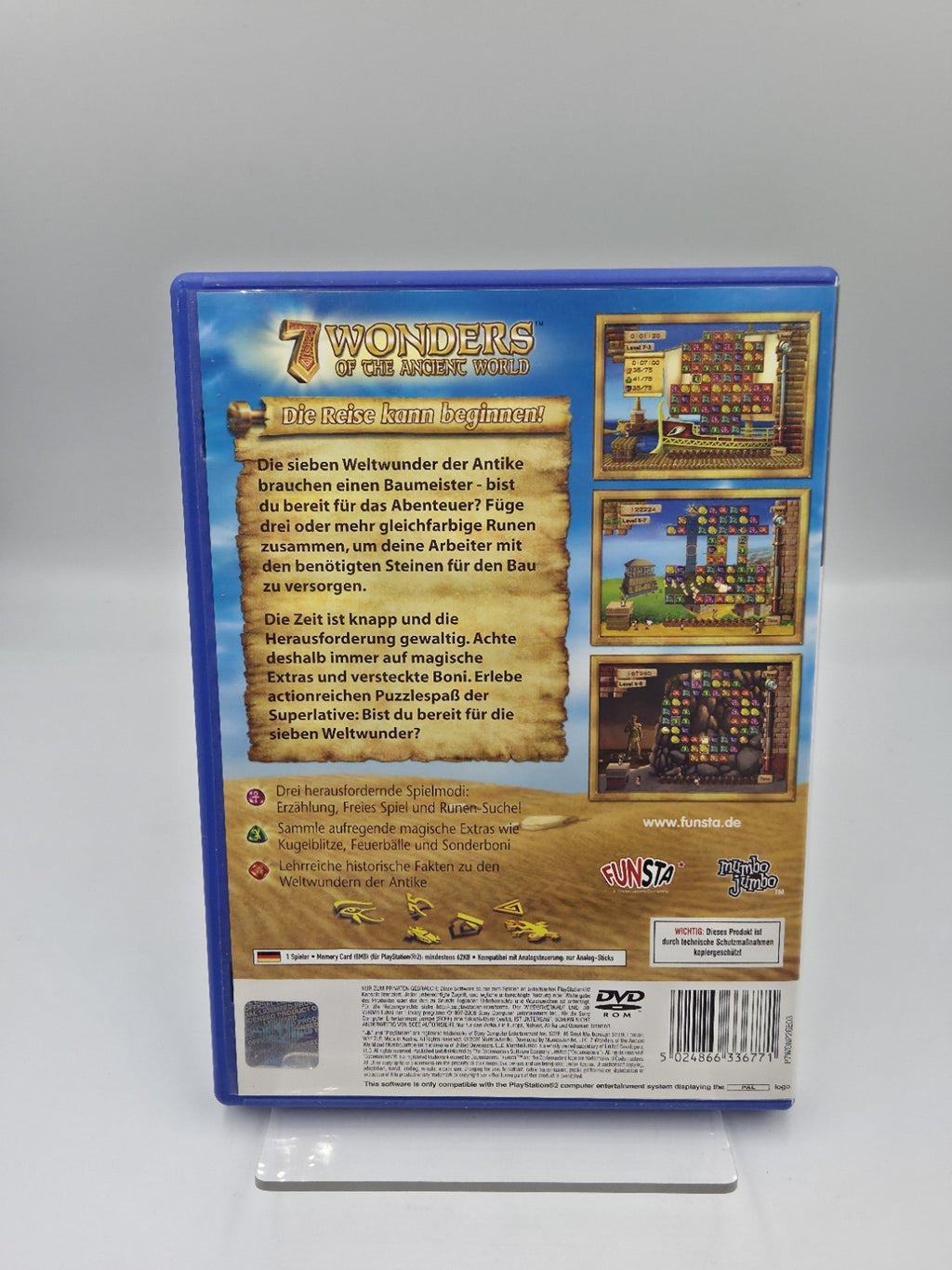 PS2 Playstation 2 Spiel 7 Wonders of The Ancient World mit OVP Anleitung Deutsch