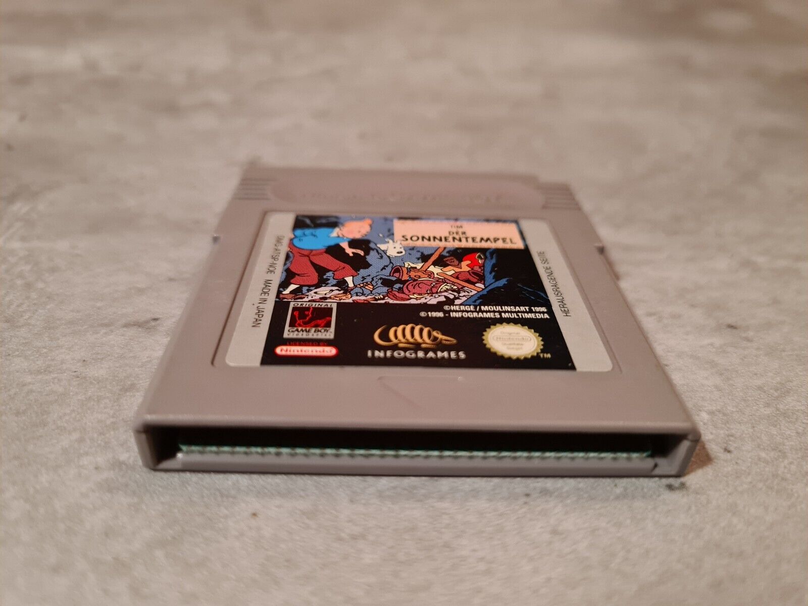Nintendo Gameboy Classic Spiel Tim Der Sonnentempel Modul NOE - T-Retro-Games 