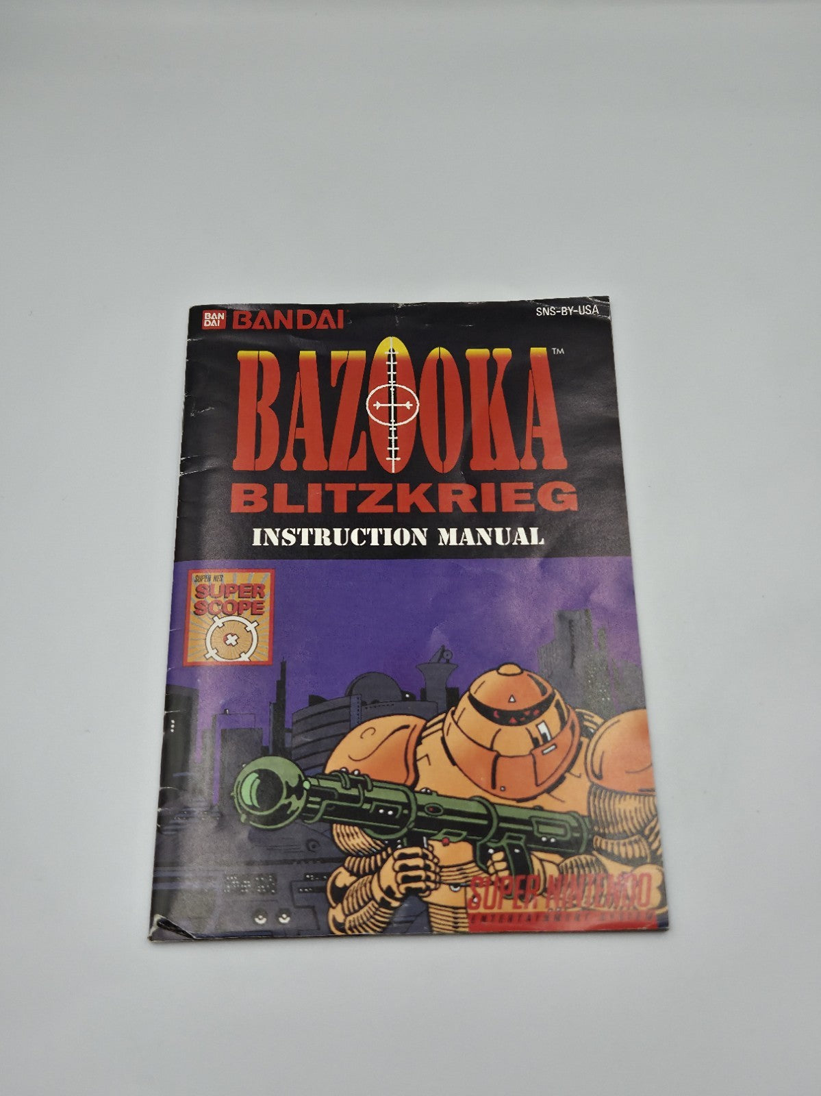 SNES Super Nintendo Spiel Bazooka Blitzkrieg mit OVP und Anleitung NTSC USA