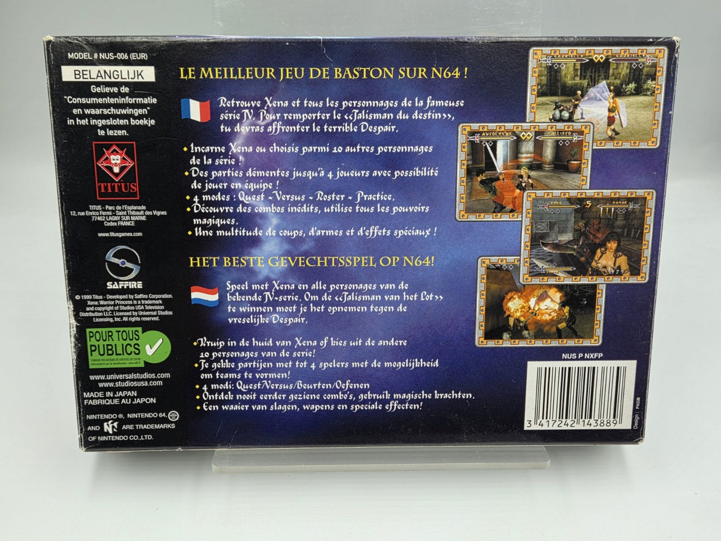 N64 Nintendo 64 Xena Warrior Princess mit OVP und Anleitung FAH