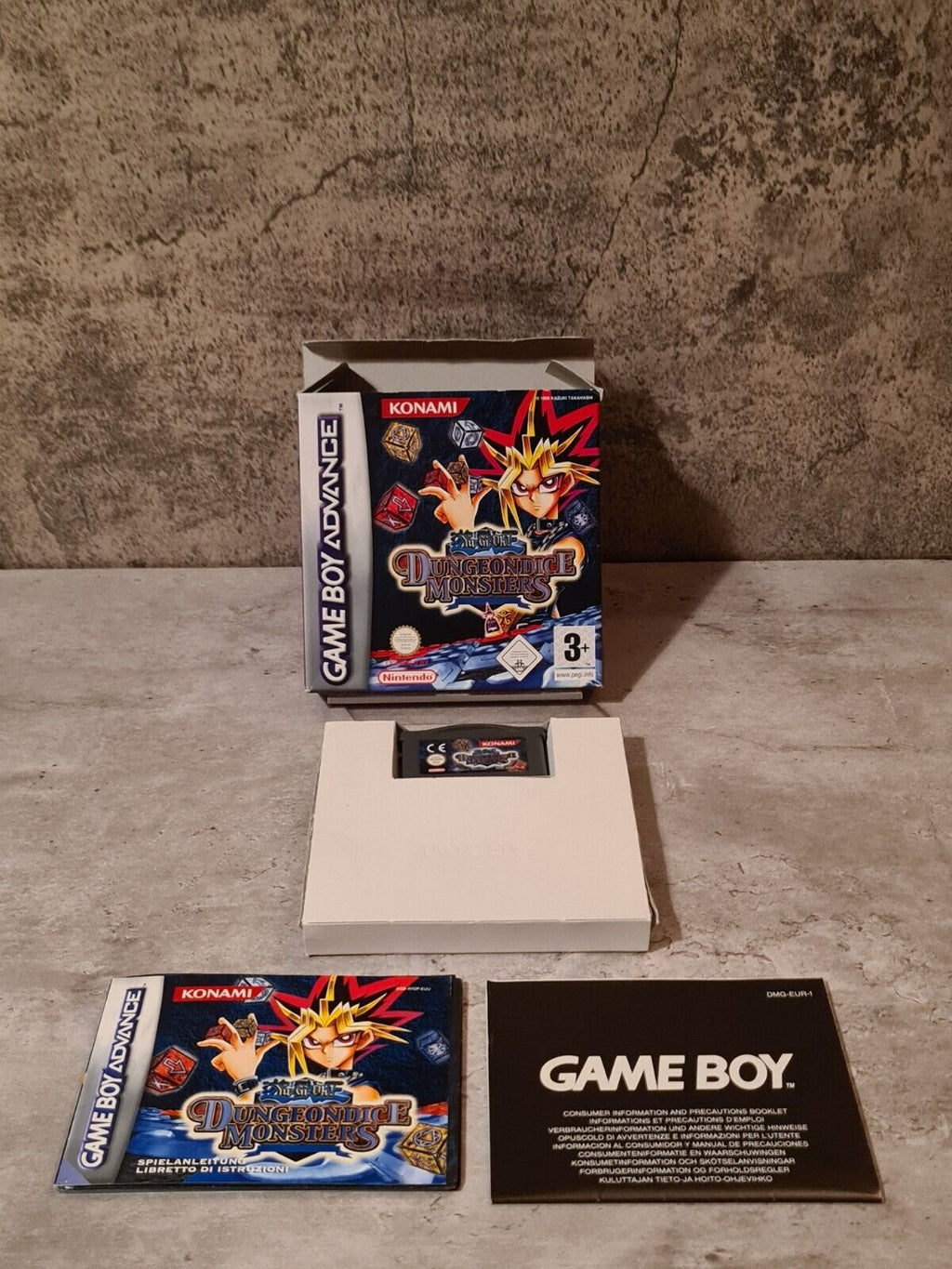 Gameboy Advance Yu-Gi-Oh Dungeon Dice Monsters mit OVP und Anleitung EUR - T-Retro-Games 
