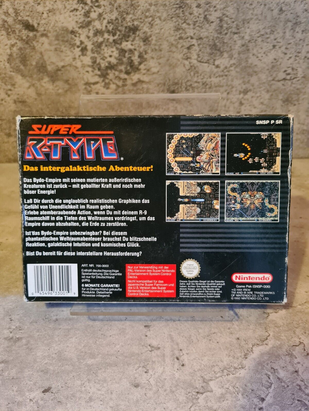 SNES Super Nintendo Super R-Type mit OVP und Anleitung NOE - T-Retro-Games 