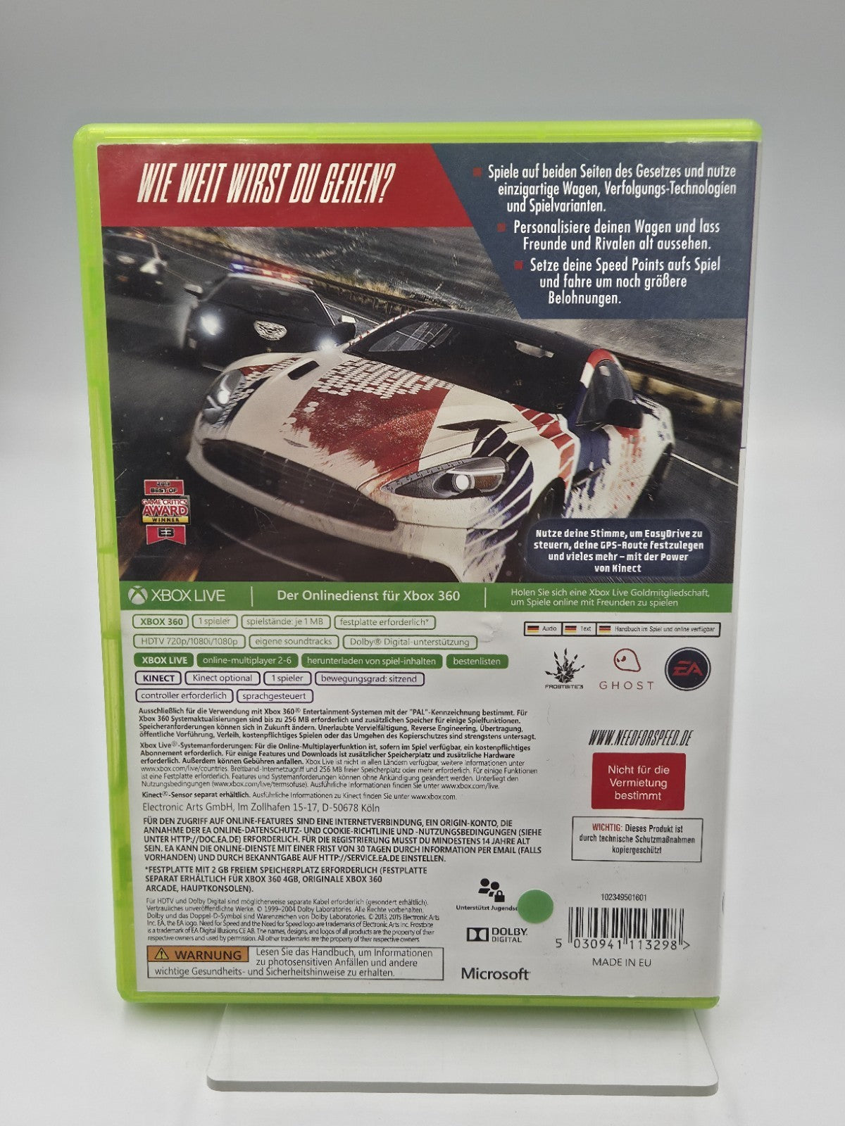 XBOX360 Spiel Need for Speed Rivals mit OVP und Anleitung Deutsch