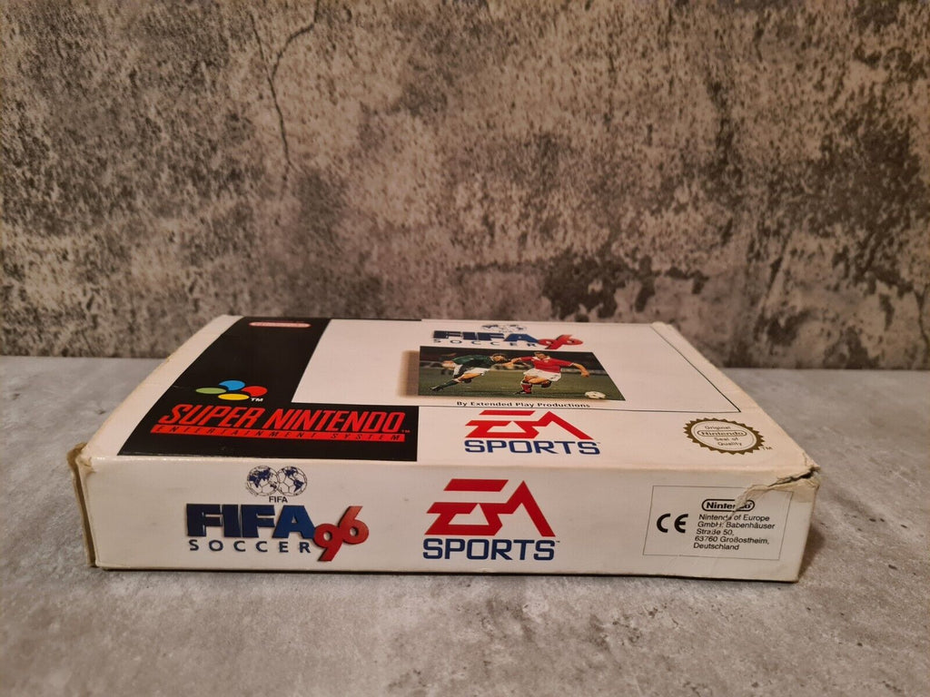 SNES Super Nintendo Fifa Soccer 96 mit OVP und Anleitung EUR - T-Retro-Games 