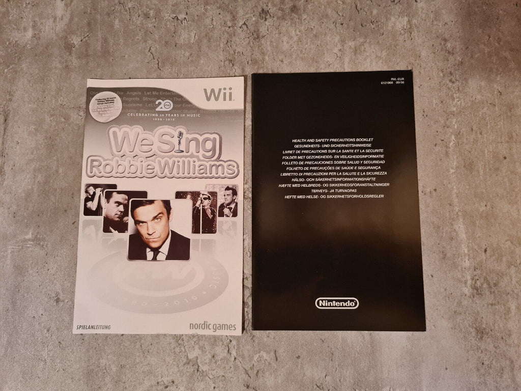 Nintendo Wii Spiel We Sing Robbie Williams mit OVP und Anleitung NOE - T-Retro-Games 