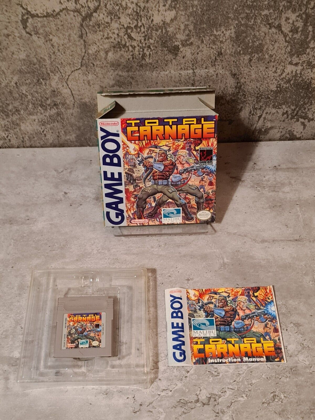 Nintendo Game Boy Classic Total Carnage mit OVP und Anleitung USA - T-Retro-Games 