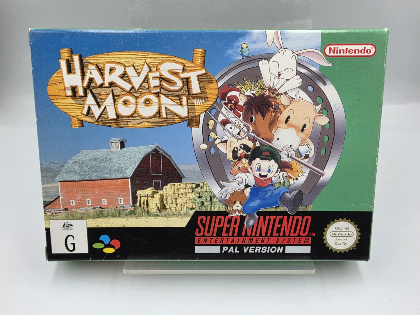 SNES Super Nintendo Harvest Moon mit OVP und Anleitung AUS