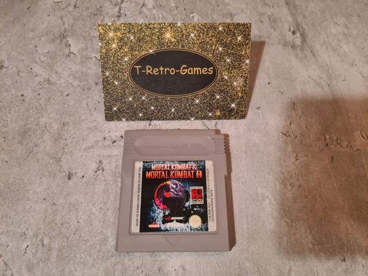 Nintendo Gameboy Classic Spiel Mortal Kombat & Mortal Kombat II Modul EUR - T-Retro-Games 