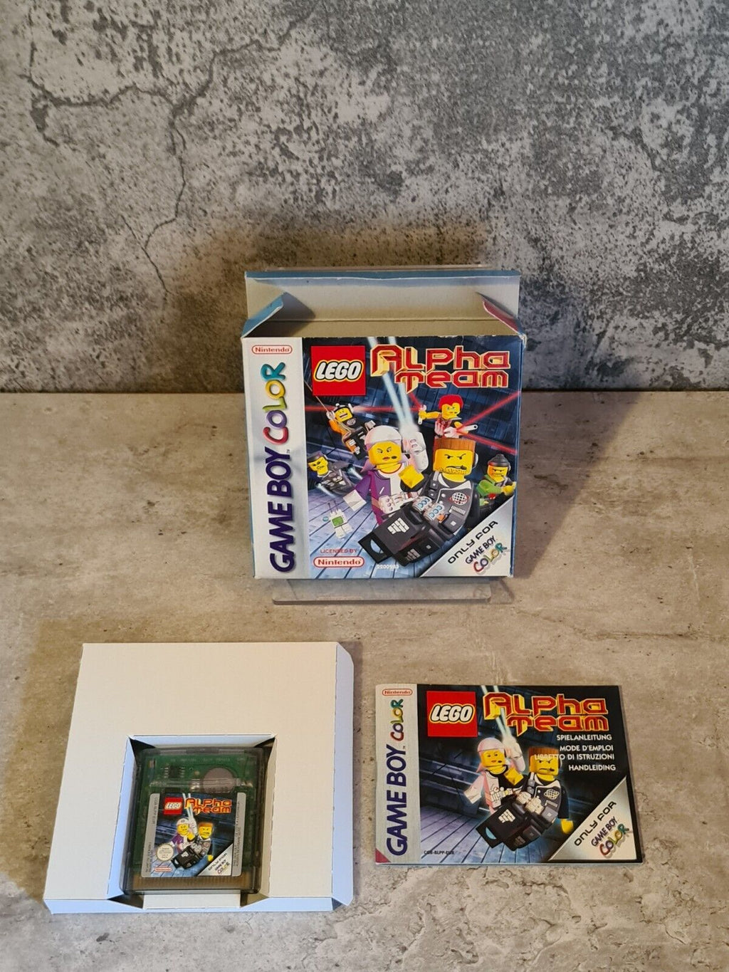 Nintendo Game Boy Color Spiel Lego Alpha Team mit OVP und Anleitung EUR - T-Retro-Games 