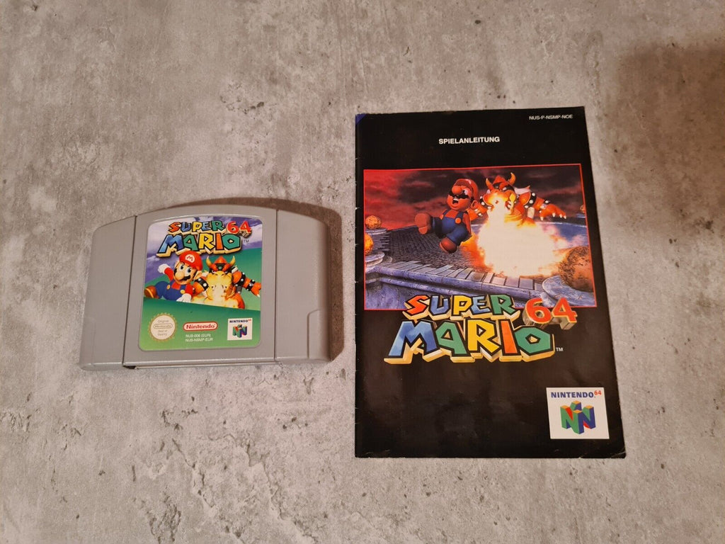 N64 Nintendo 64 Super Mario 64 mit OVP und Anleitung NOE - T-Retro-Games 