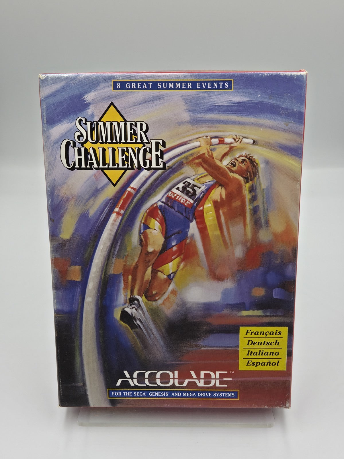 Sega Mega Drive Spiel Summer Challenge mit OVP und Anleitung Multilingual 
