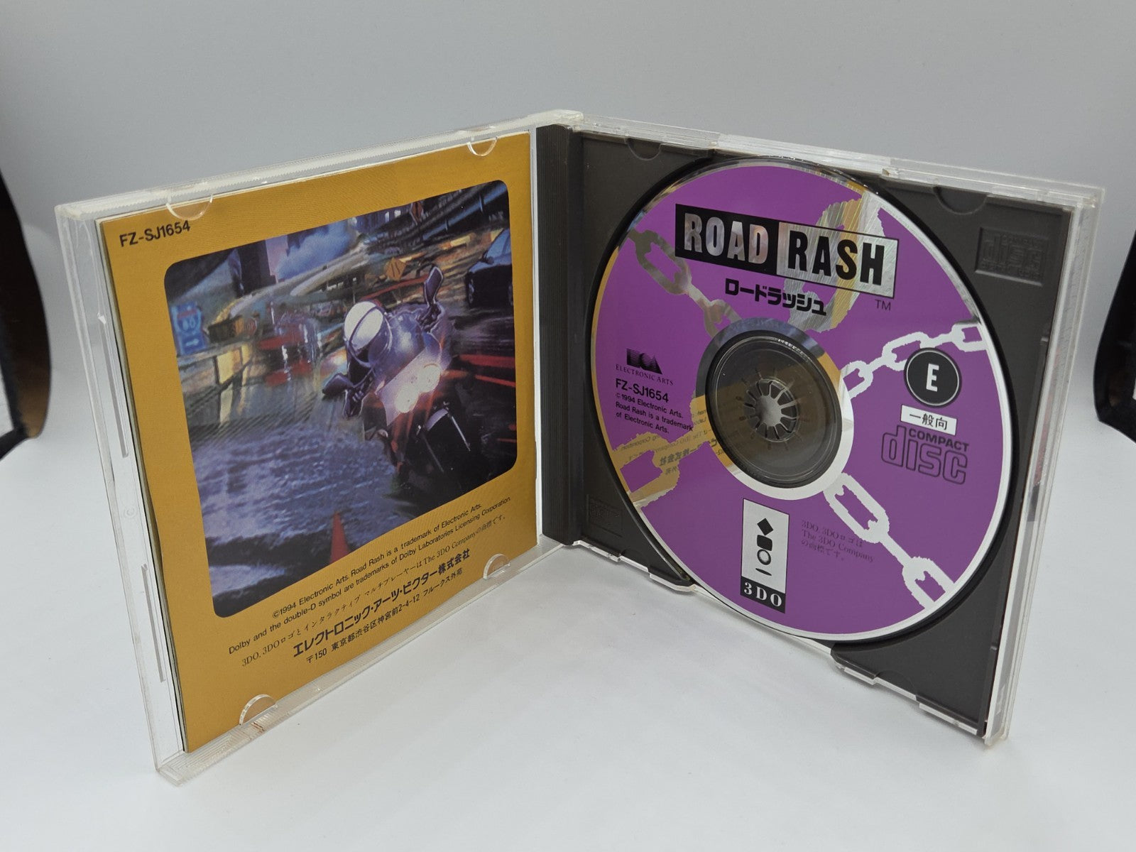 3DO Spiel Road Rash mit OVP und Anleitung Japan