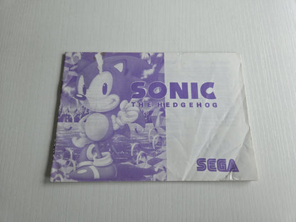 Sega Mega Drive Sonic The Hedgehog Instruction Booklet Spielanleitung
