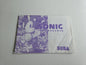 Sega Mega Drive Sonic The Hedgehog Instruction Booklet Spielanleitung