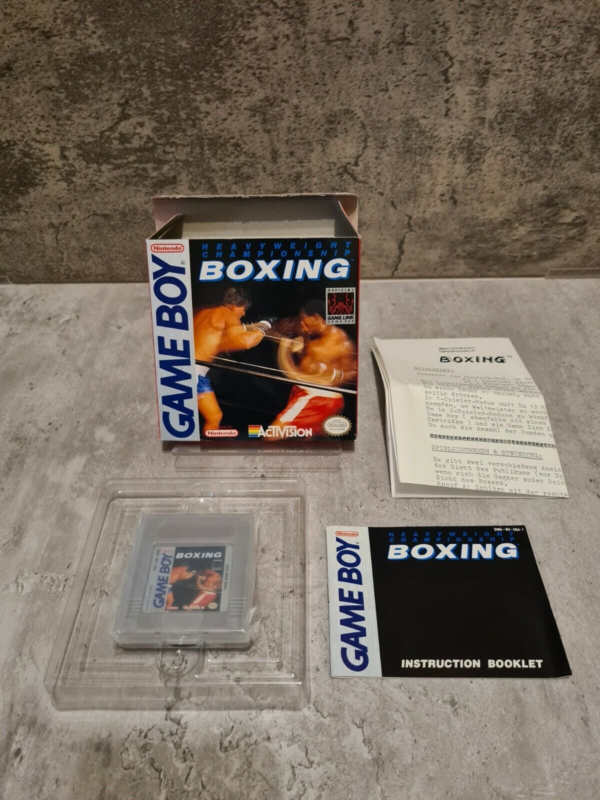 Nintendo Gameboy Heavyweight Championship Boxing mit OVP und Anleitung USA - T-Retro-Games 