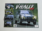 N64 Nintendo 64 V-Rally 99 Edition Poster Reklame Flyer Insert EUR