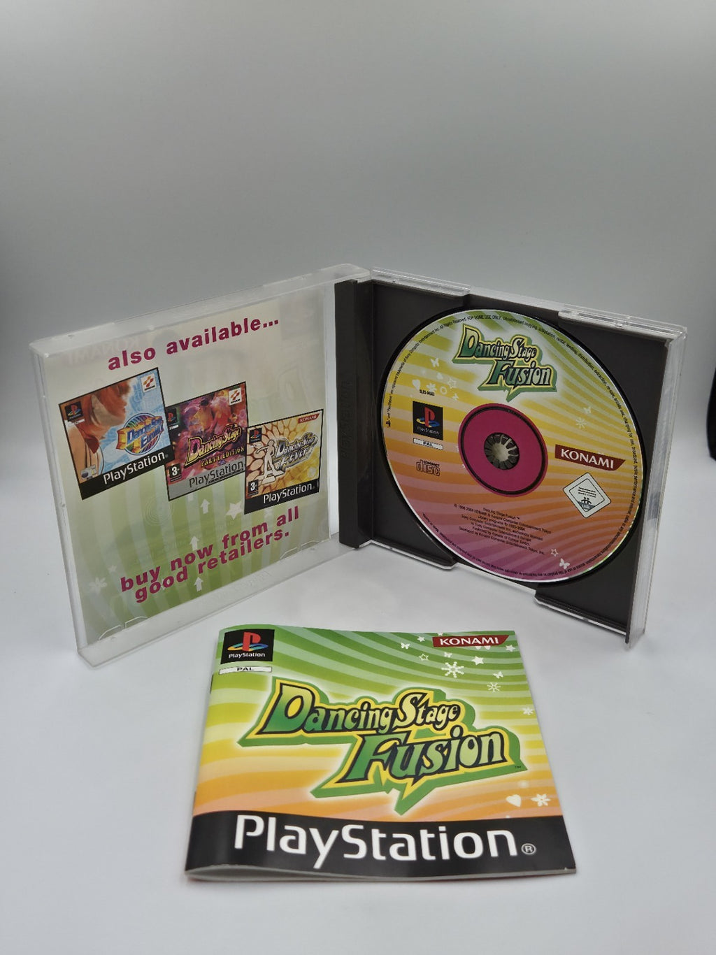 PS1 Playstation 1 Spiel Dancing Stage Fusion mit OVP und Anleitung Englisch