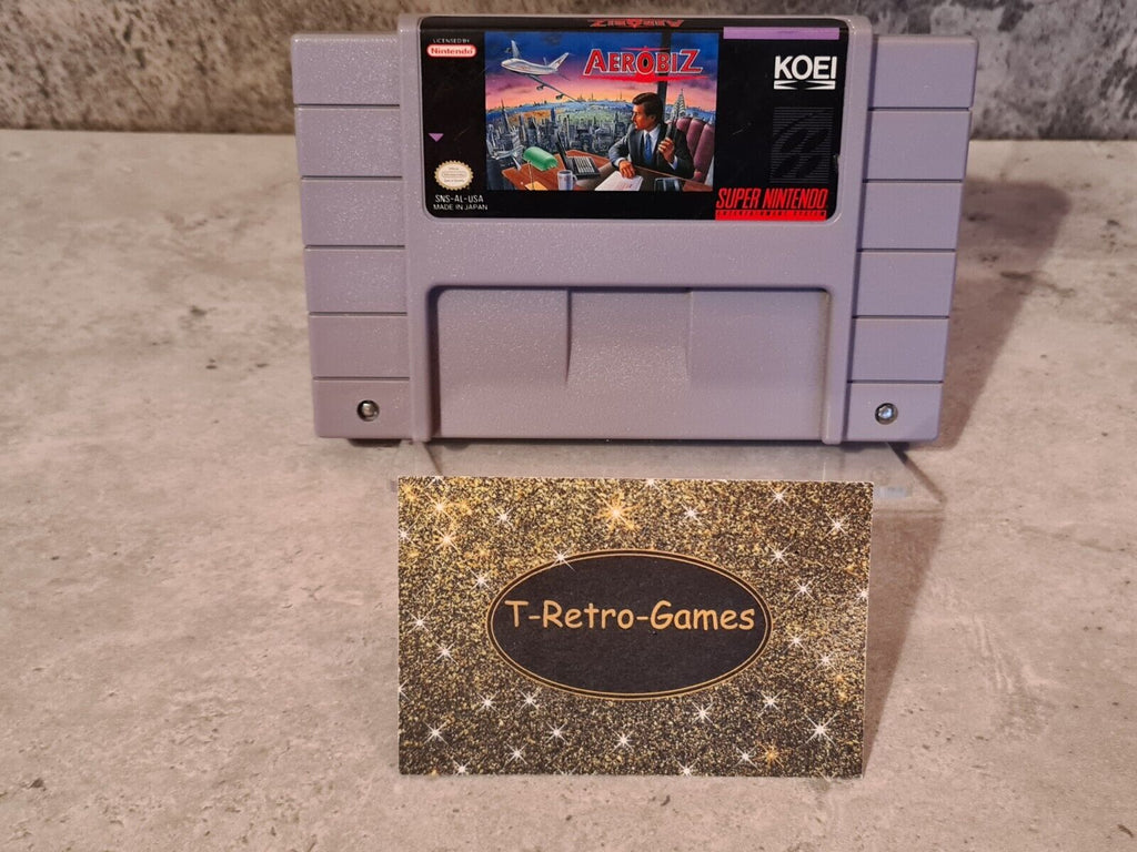 SNES Super Nintendo Aerobiz NTSC USA Modul - T-Retro-Games 