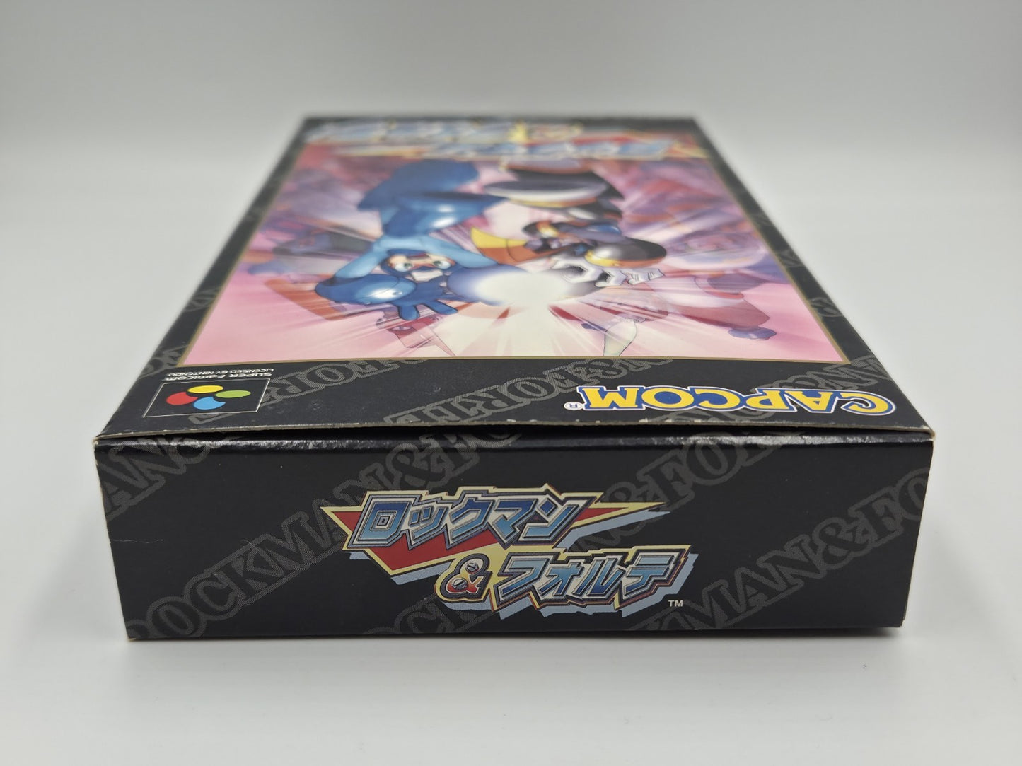 SFC Super Famicom Rockman & Forte Mega Man & Bass mit OVP und Anleitung Japan