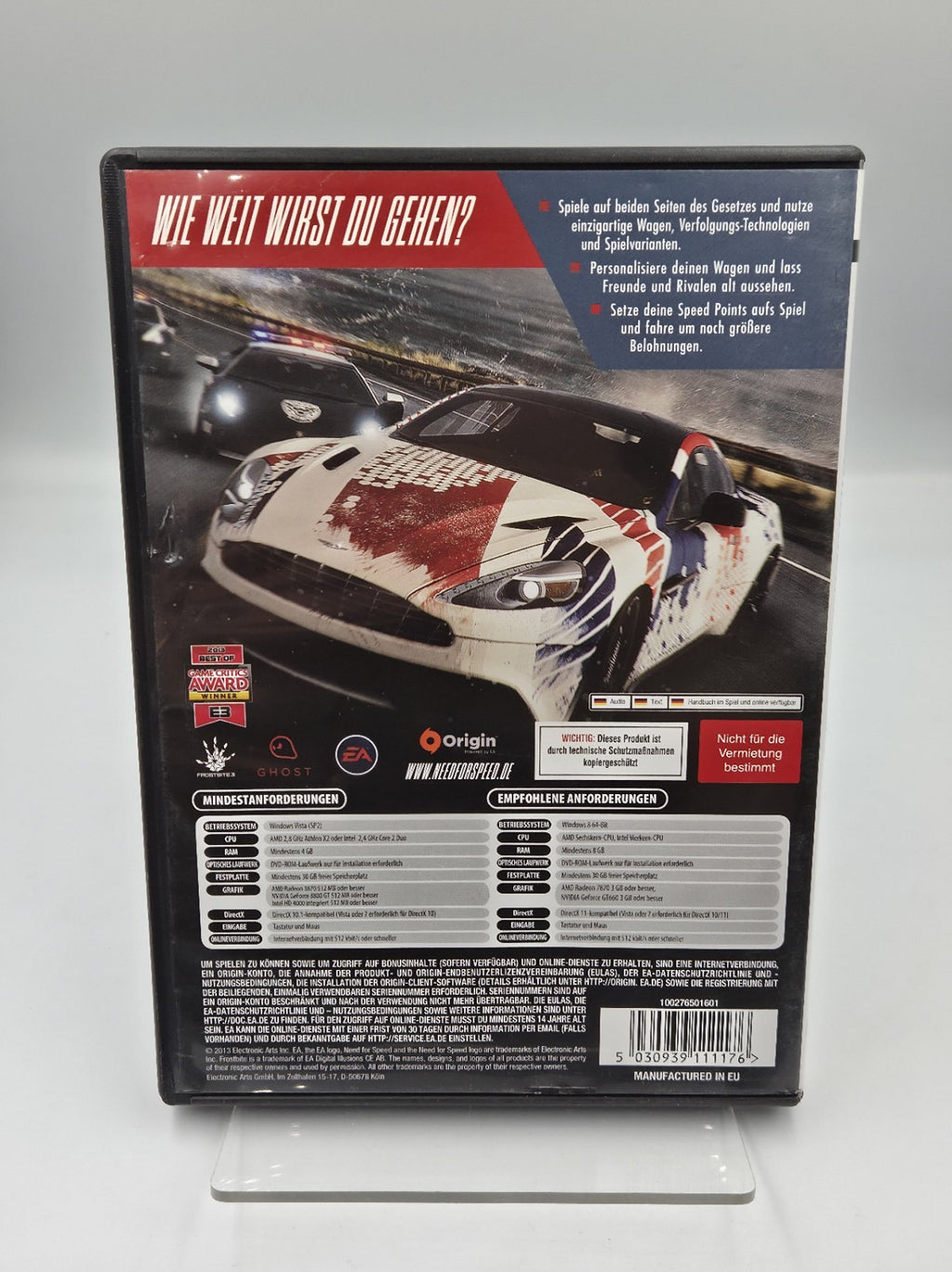 PC-DVD Rom Spiel Need For Speed Rivals OVP