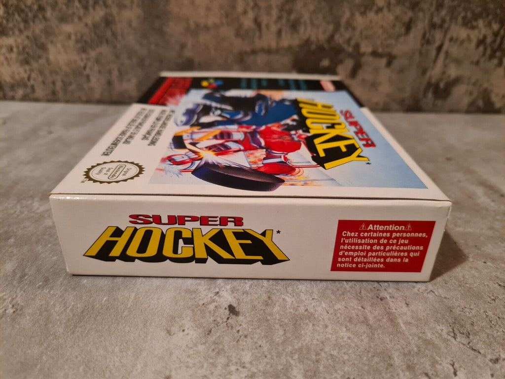 SNES Super Nintendo Super Hockey mit OVP und Anleitung FAH /SFRA - T-Retro-Games 