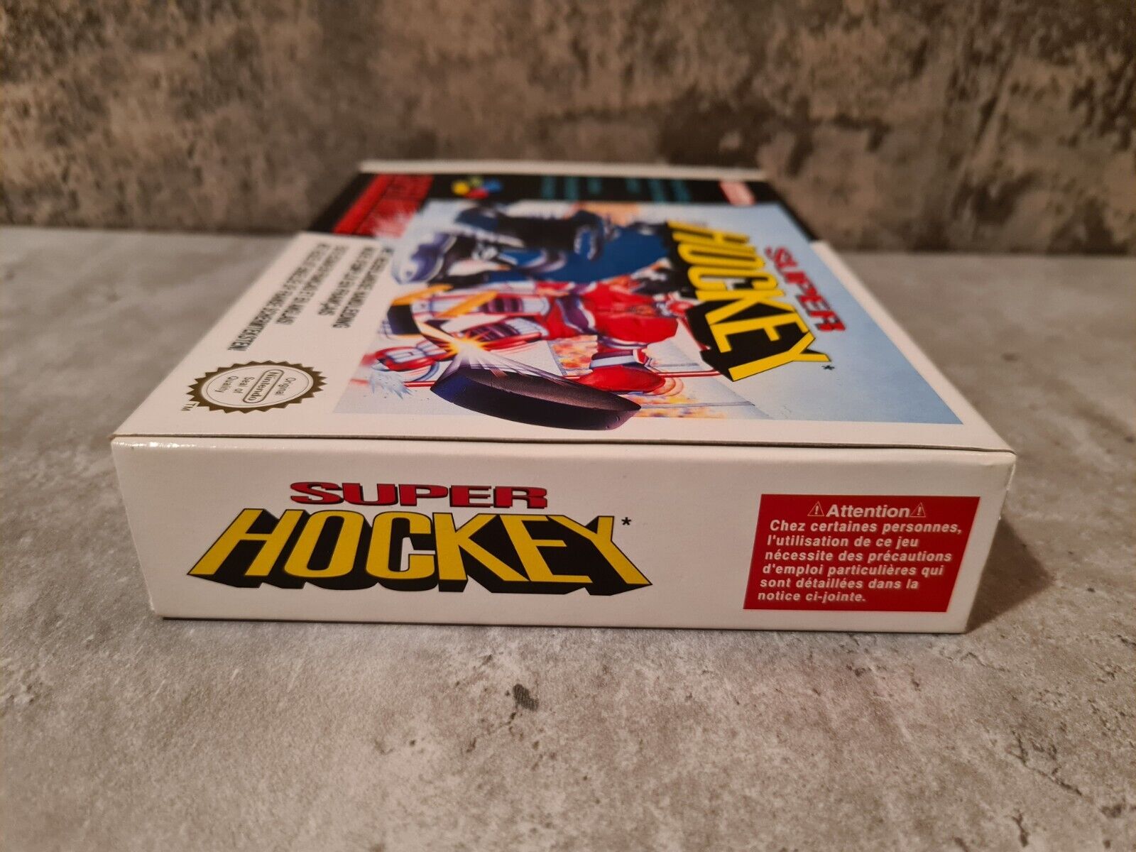 SNES Super Nintendo Super Hockey mit OVP und Anleitung FAH /SFRA - T-Retro-Games 