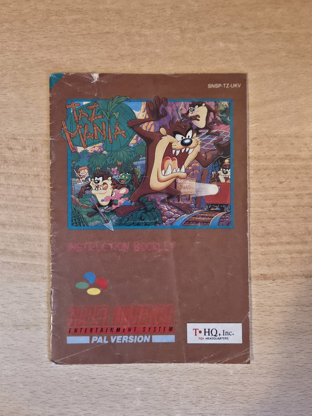 SNES Super Nintendo Taz-Mania Spielanleitung Instruction Booklet UKV