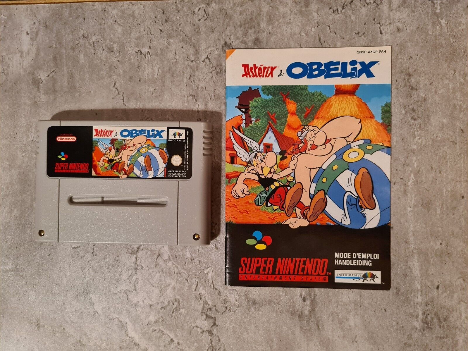 SNES Super Nintendo Asterix & Obelix mit OVP und Anleitung FAH - T-Retro-Games 