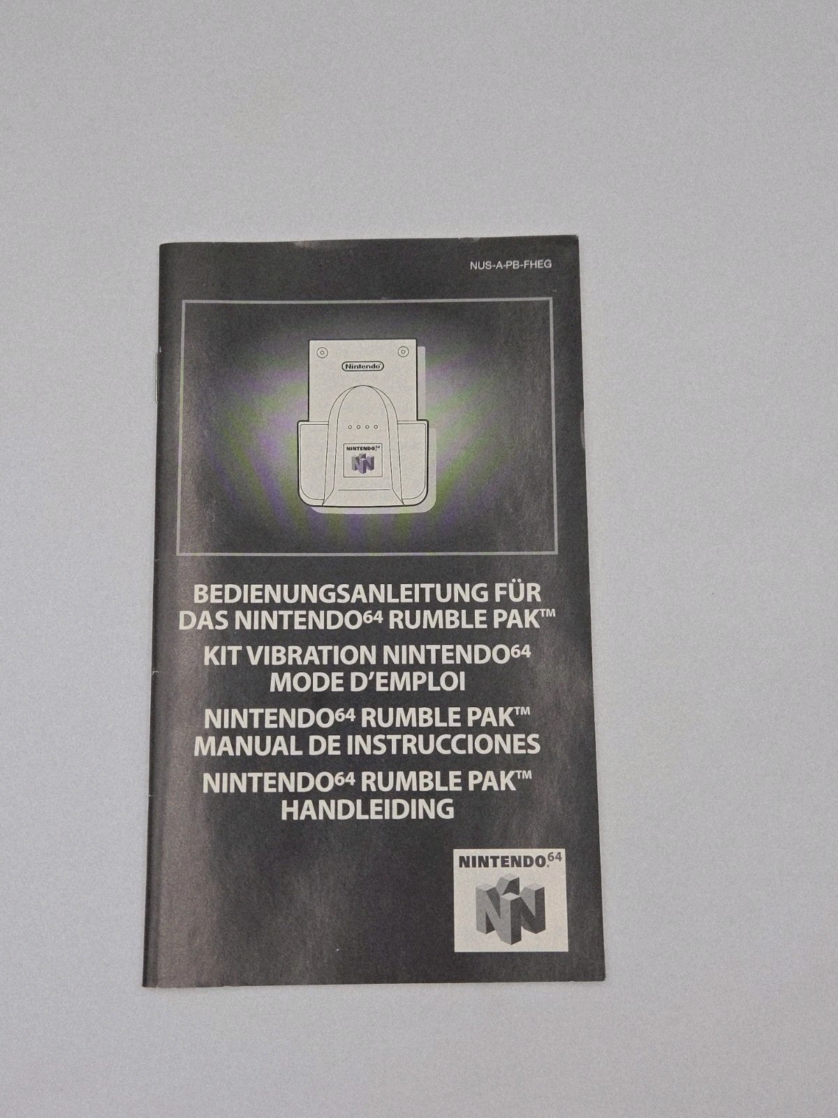 N64 Nintendo 64 Rumble Pak Vibration Kit mit OVP und Anleitung EUR