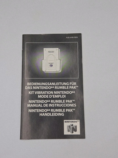 N64 Nintendo 64 Rumble Pak Vibration Kit mit OVP und Anleitung EUR