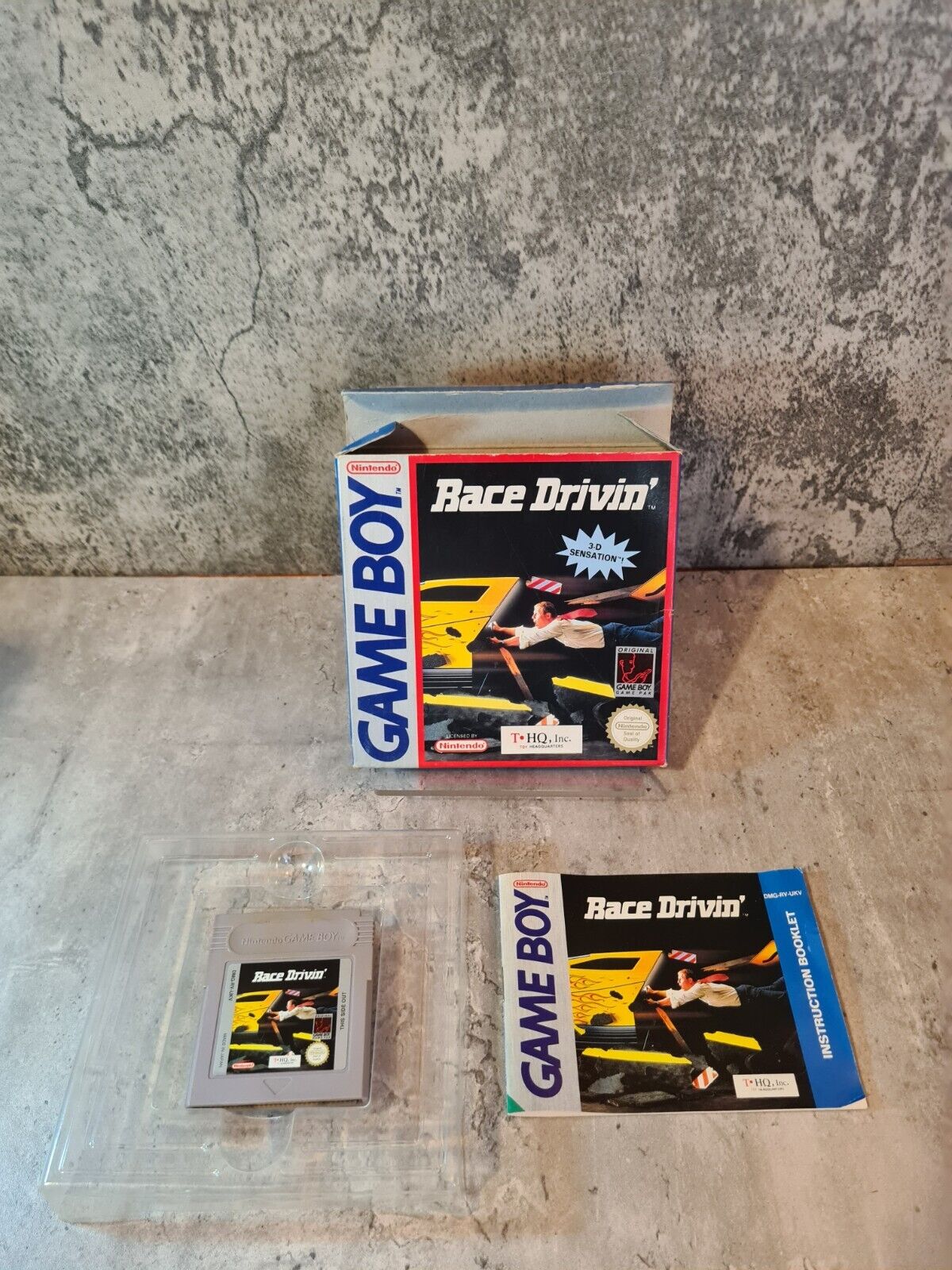Nintendo Game Boy Classic Race Drivin mit OVP und Anleitung UKV - T-Retro-Games 