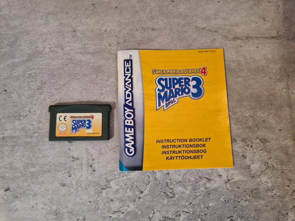 Nintendo Gameboy Advance Super Mario Bros. 3 mit OVP und Anleitung EUR - T-Retro-Games 