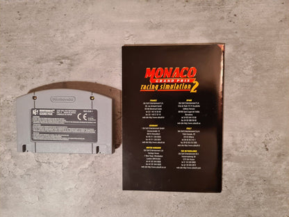 N64 Nintendo 64 Monaco Grand Prix Racing Simulation 2 mit OVP und Anleitung FAH - T-Retro-Games 