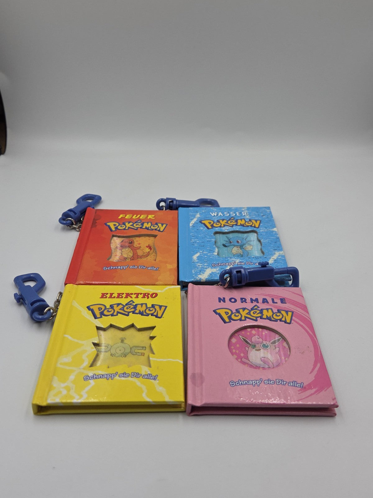 4 Pokemon Mini Bücher Feuer Wasser Elektro Normale Pokemon Nintendo