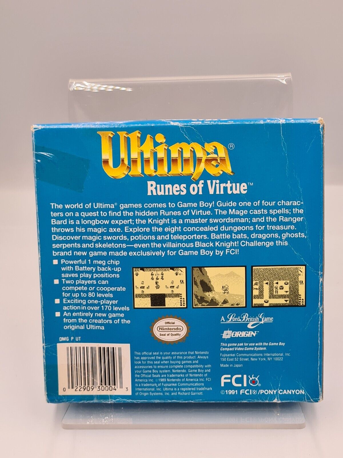 Nintendo Game Boy Classic Ultima Runes of Virtue mit OVP und Anleitung USA - T-Retro-Games 