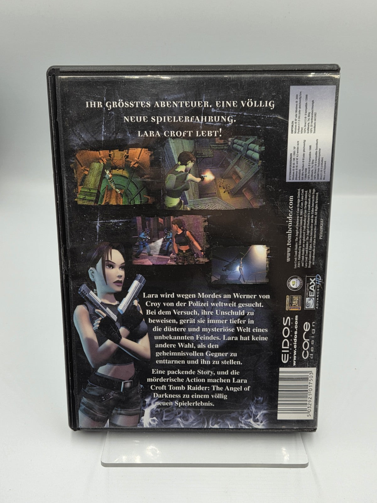 PC-CD Rom Lara Croft Tomb Raider The Angel of Darkness 2 Discs