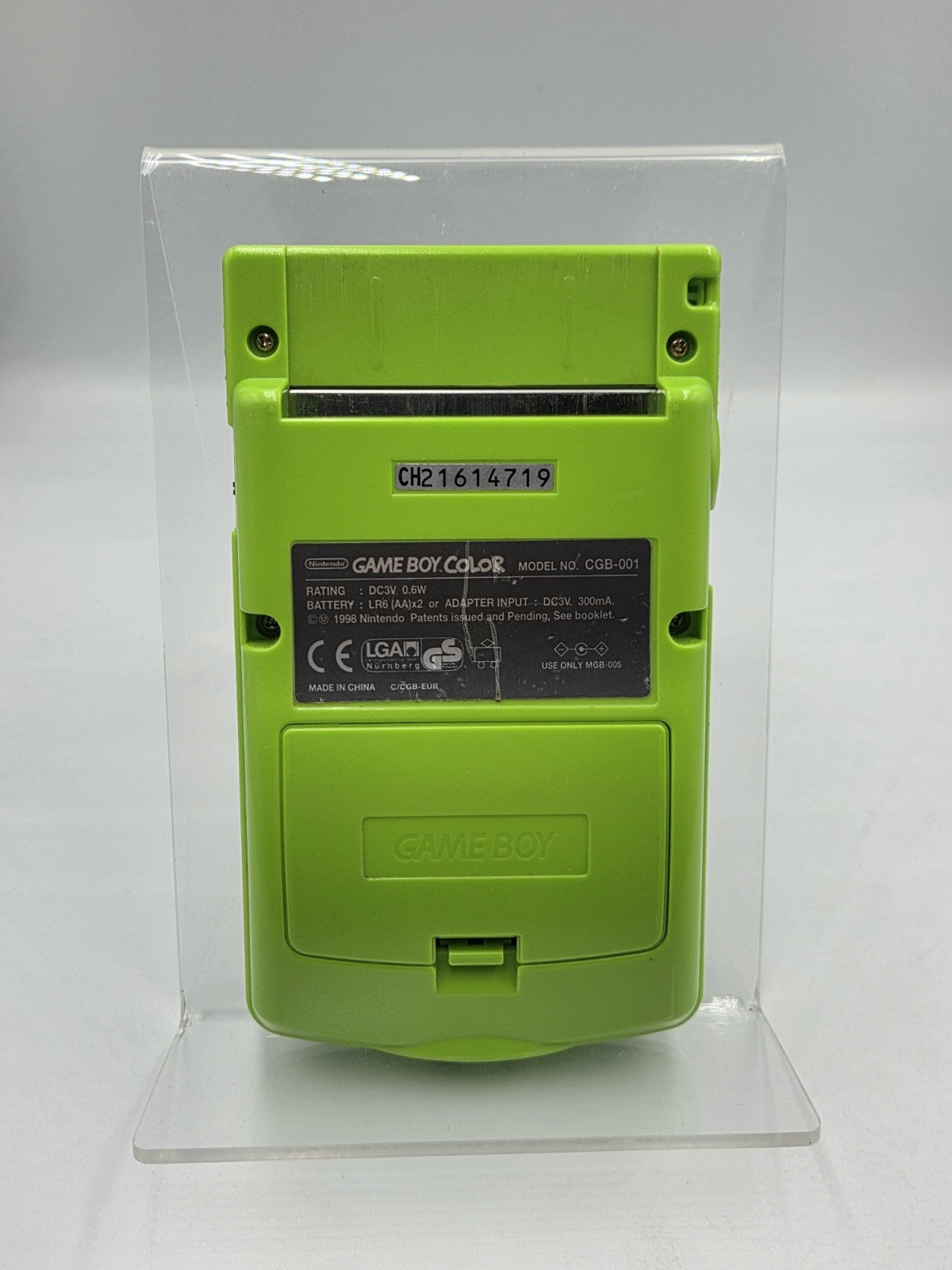 Nintendo Game Boy Color OVP Console Konsole EUR Neon Grün Lime Green 